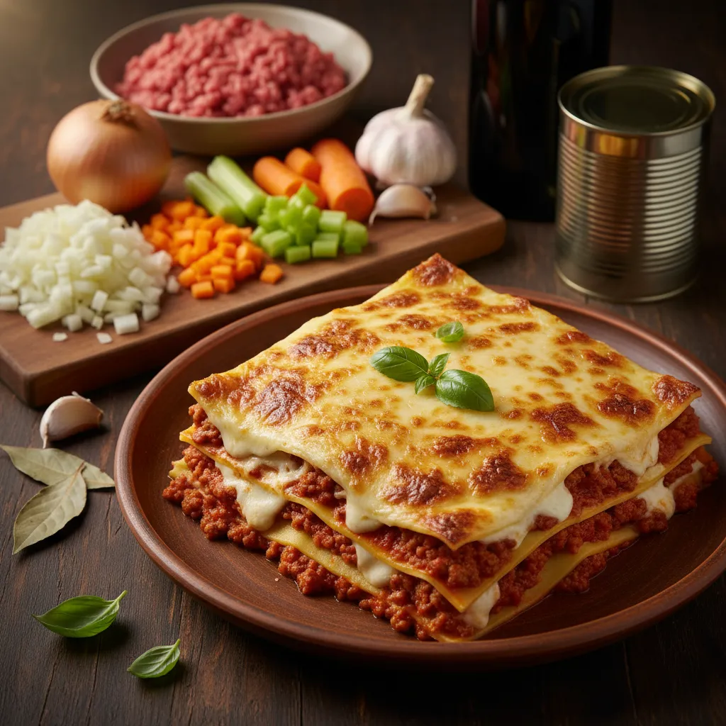 Lasanha à Bolonhesa Cremosa