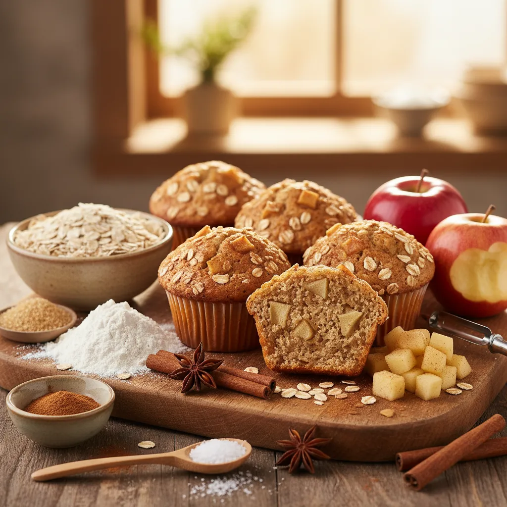 Muffins de Aveia e Maçã