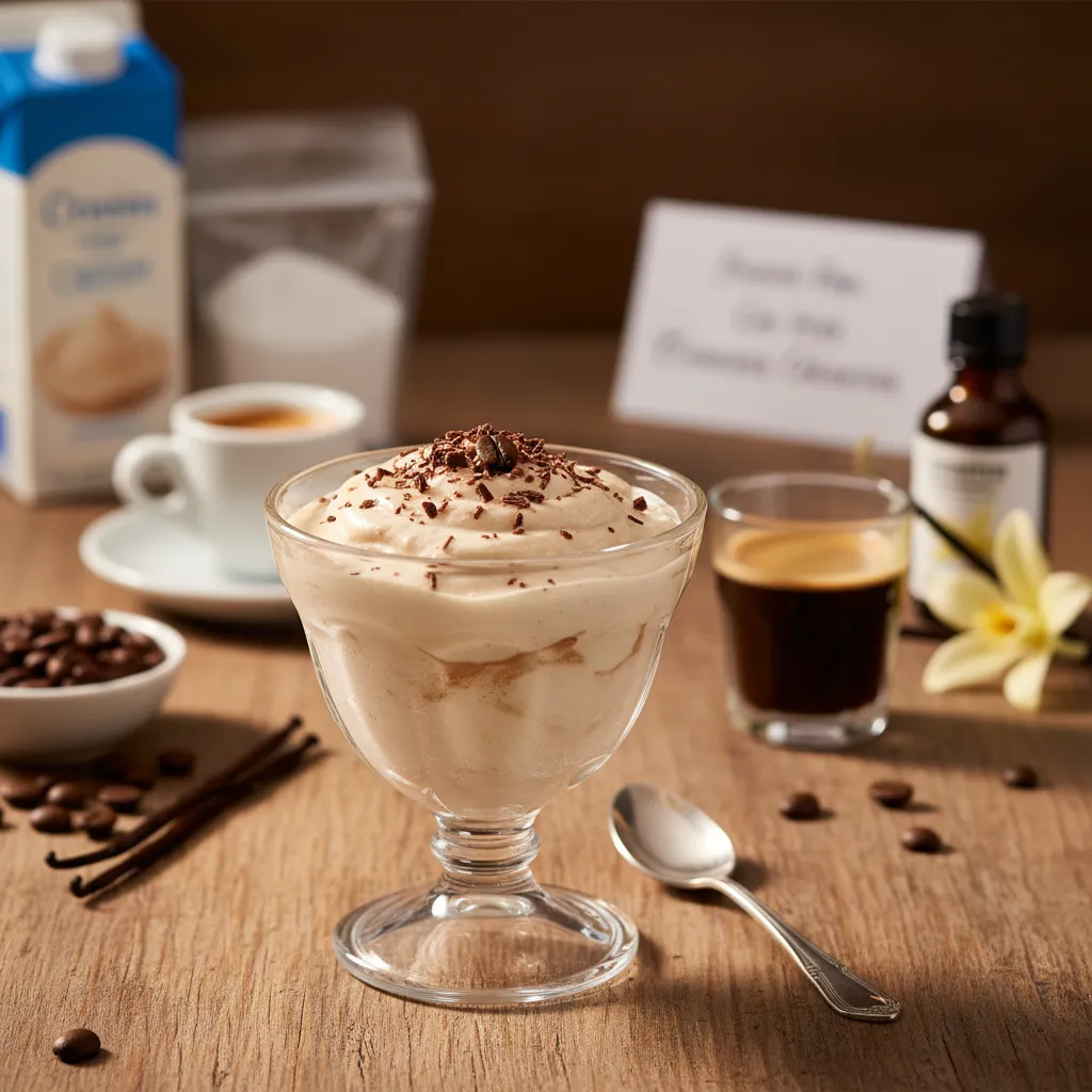 Mousse de Natas e Café com Poucas Calorias