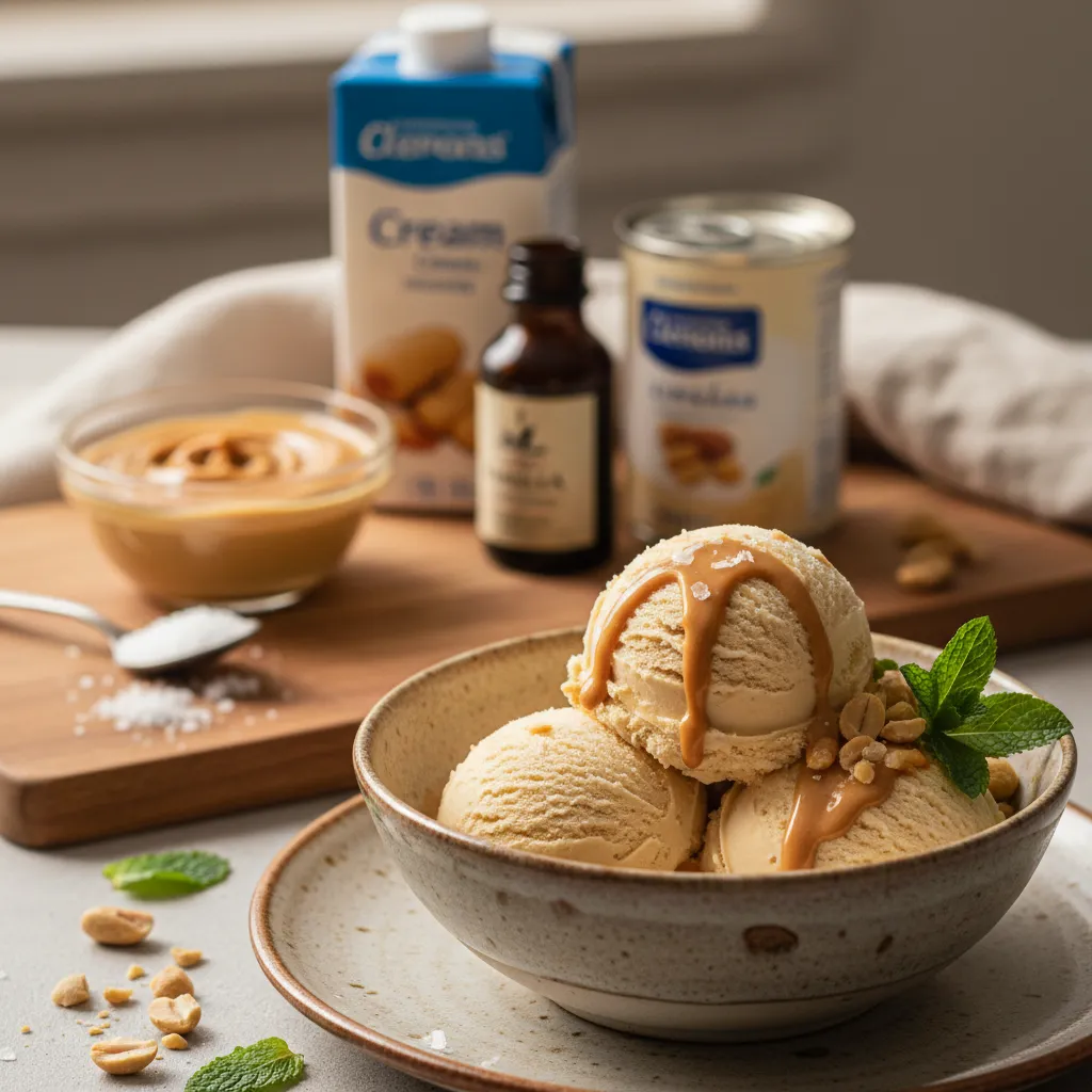 Gelado de Amendoim Cremoso