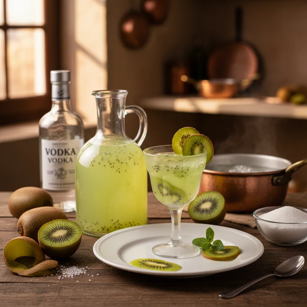 Licor de Kiwi Caseiro