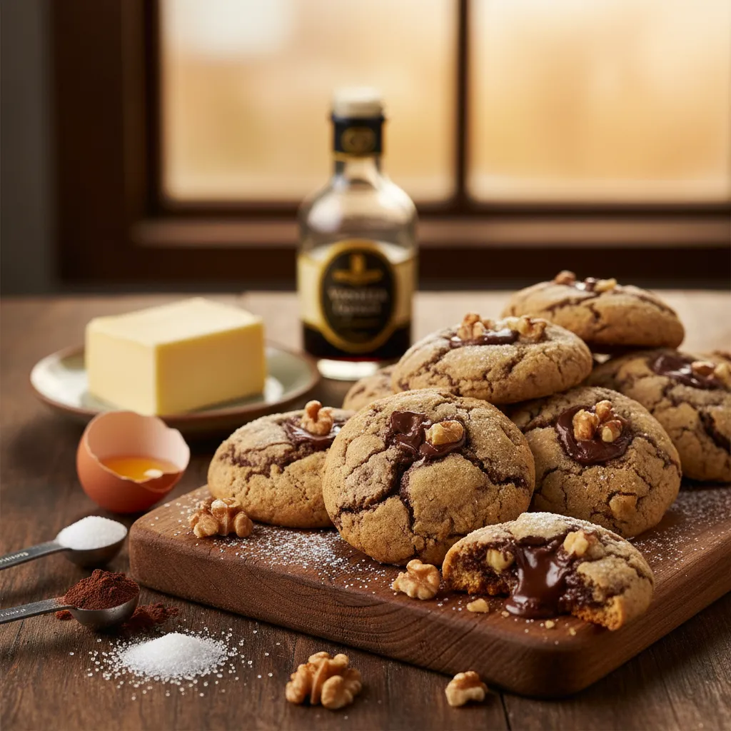 Bolachas de Chocolate com Nozes