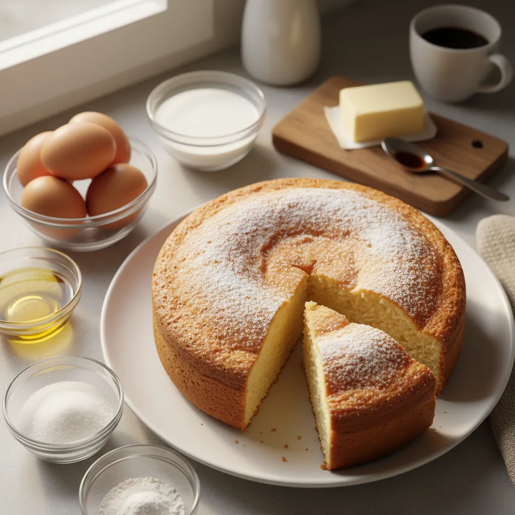 Bolo Simples de Baunilha