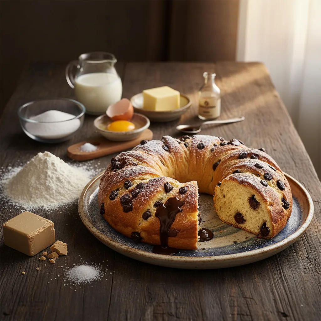 Rosca com Pepitas de Chocolate