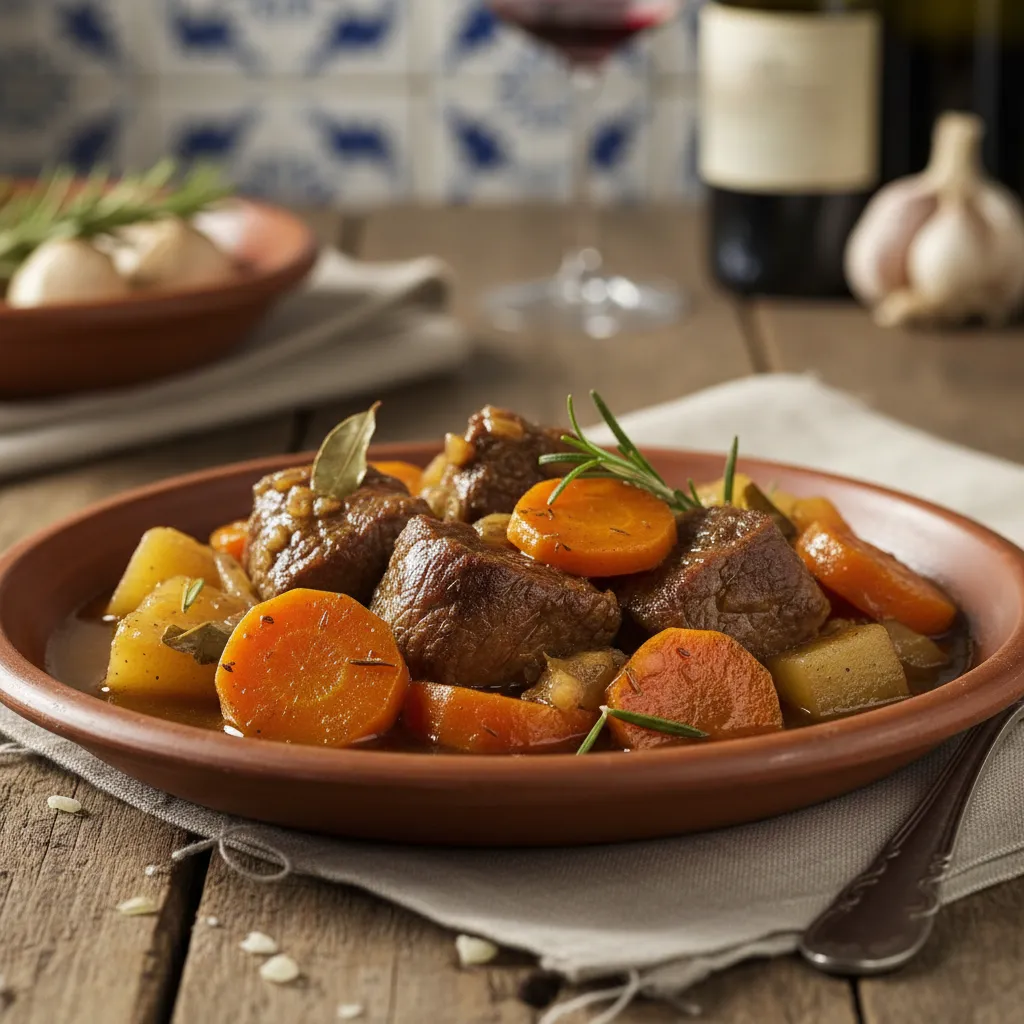 Carne Estufada com Nabos