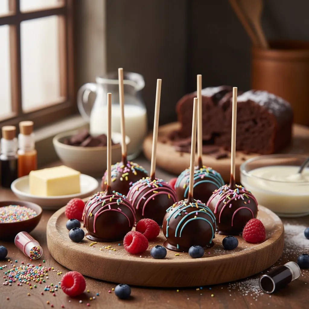 Bolinhos em Forma de Chupa Chupa (Cake Pops)