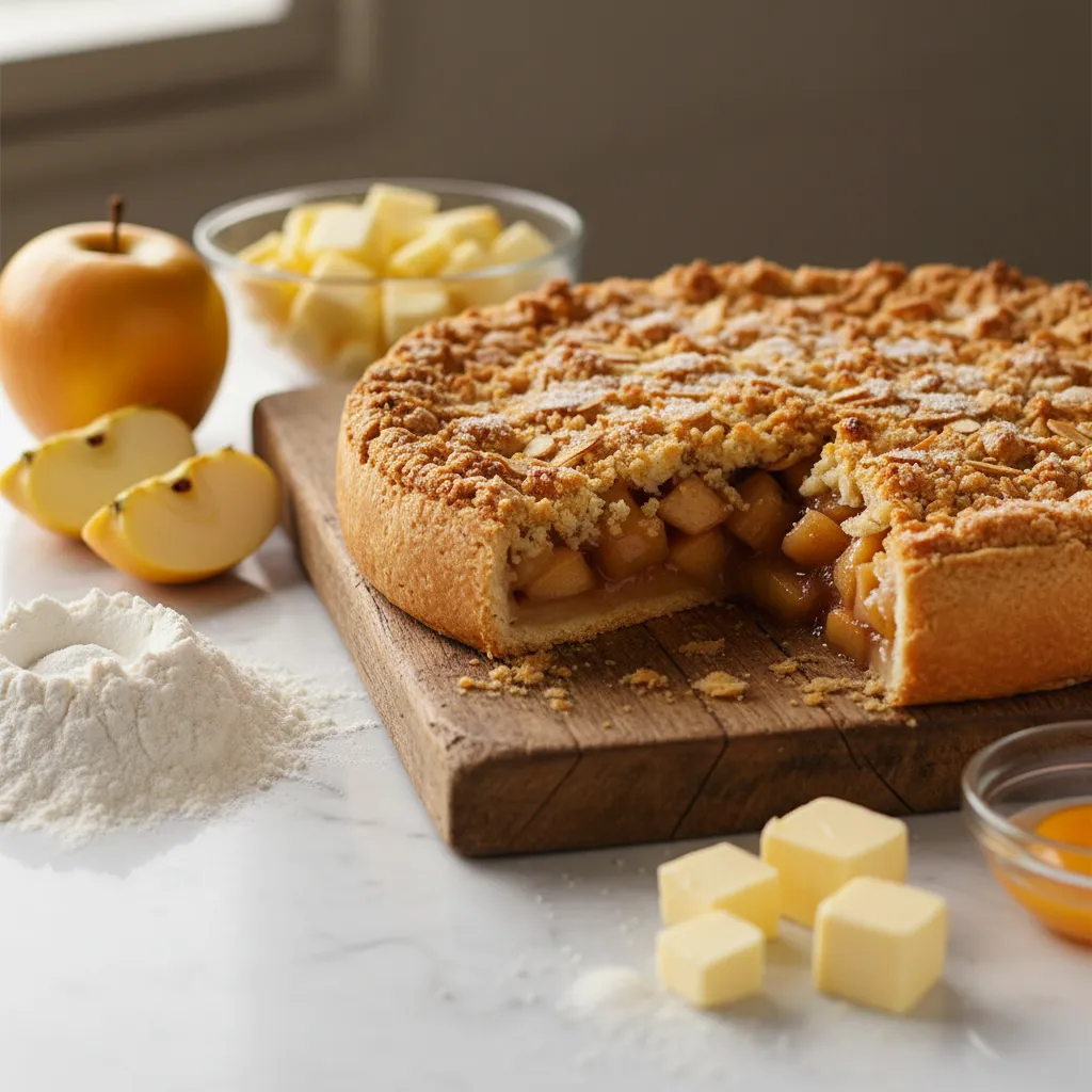 Tarte de Maçã com Cobertura Crocante