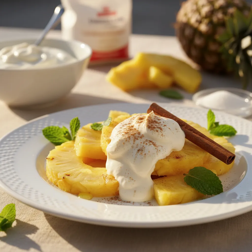 Sinfonia de Ananás com Natas e Canela